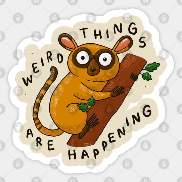 Weird Things Sticker by Tania Tania